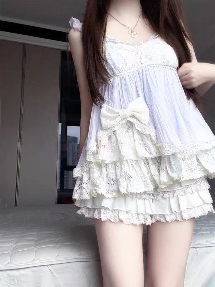 Coquette Ryousangata Dollcore  - Lace Trim Cami review and price