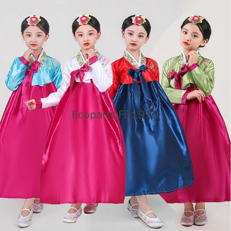 4 Colors Girls Hanbok Dress Ko - Women'S Fashion Korea review and price