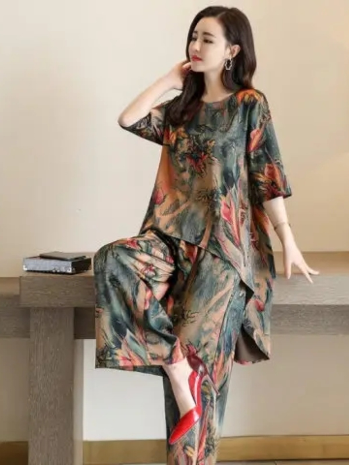 Fashionable Printed Short Slee - Women Fashion Over The Years review and price
