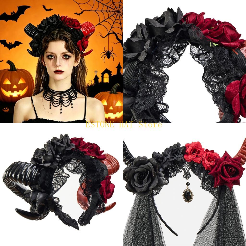 49MF Floral Animal Horn Shaped - Women Fashion Photoshoot review and price
