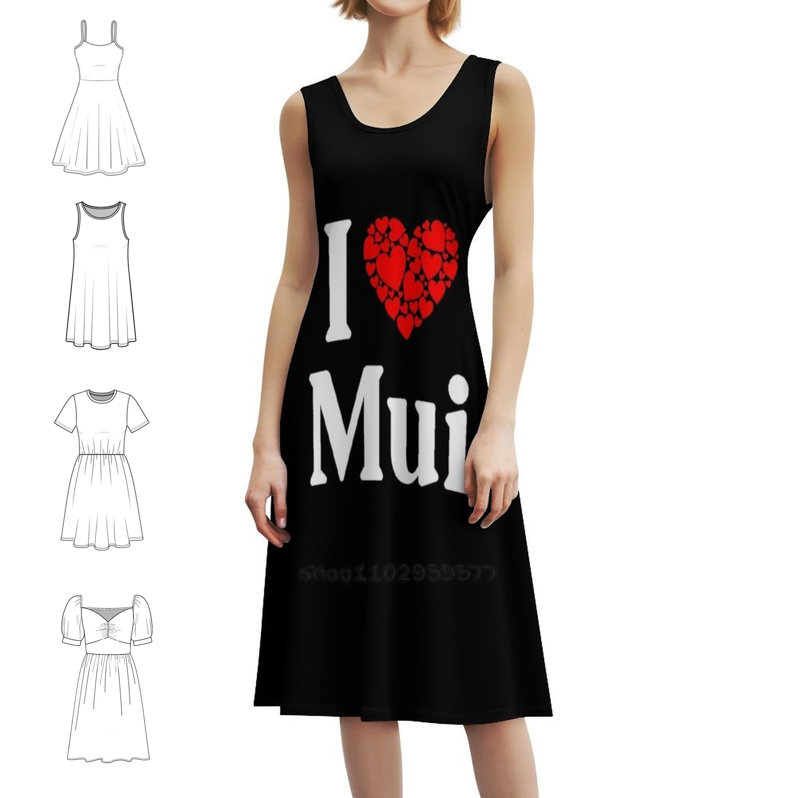 Mui Heart-I Love Mui Boho Chic - Women Fashion Dress Names review and price